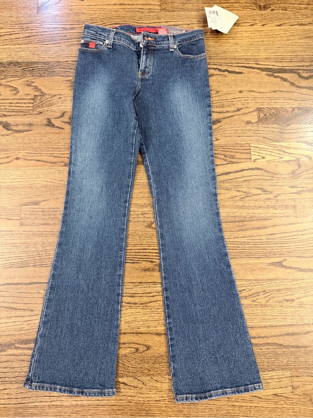 NWT Bongo Y2K Stretch Bootcut Flare Jeans Juniors Size 7 Medium Wash